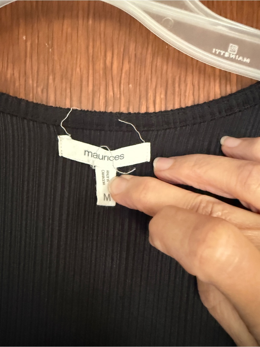 Maurices Black Open-Front Ribbed Cardigan - Picture 2 of 2